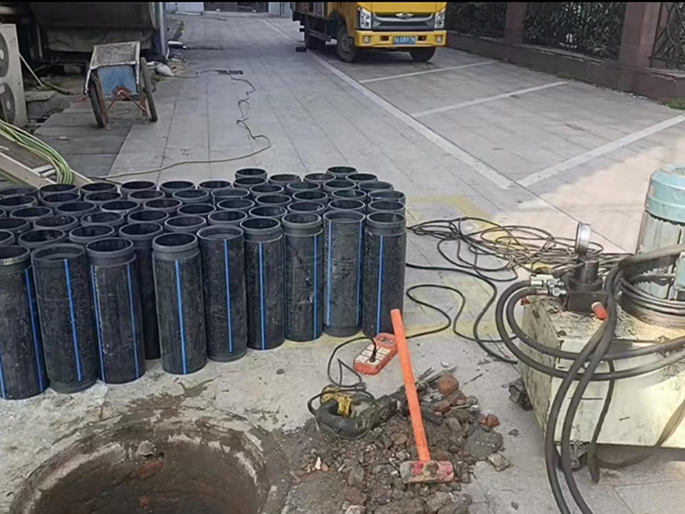 江干PE置换管厂家 DN315置换管 非开挖管短管置换